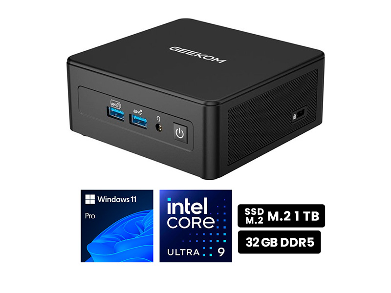 PC mini GEEKOM IT15 Intel Core Ultra 9 285H 32GB SSD1TB W11Pro