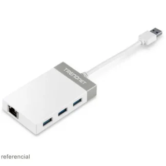 Adaptador USB a Ethernet Gigabit + Hub 3 Puertos USB TRENDnet TU3-ETGH3
