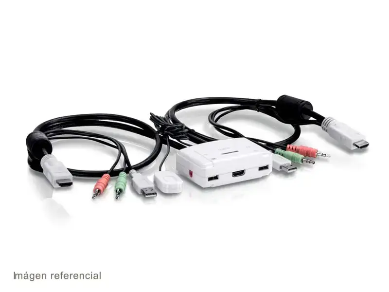 Switch KVM TRENDnet TK-215i 2 Puertos HDMI (Incluye 2 juegos de cables) - Imagen 2