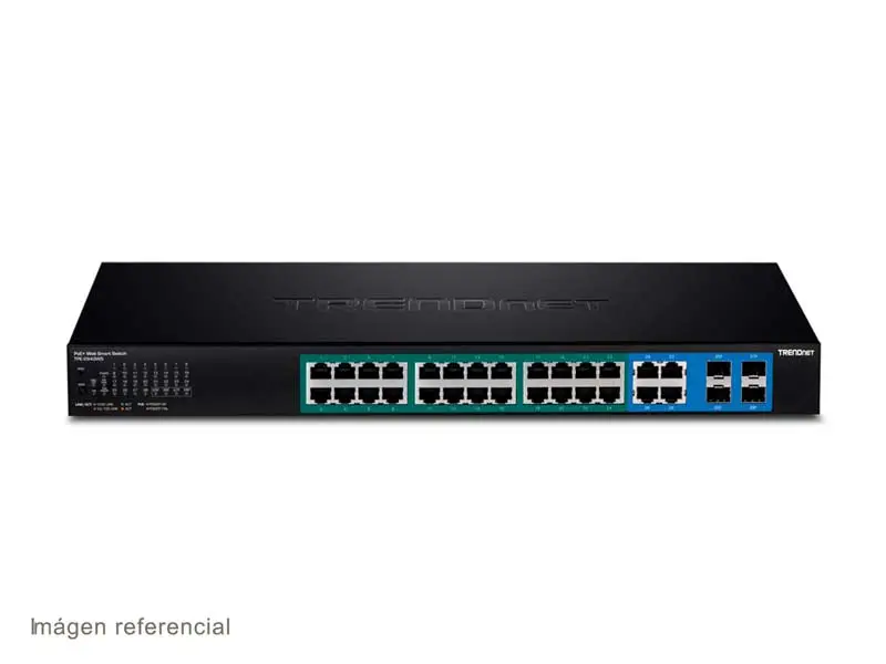 Switch TRENDnet TPE-2840WS 24 Puertos web smart PoE+ Port Gigabit - Imagen 2