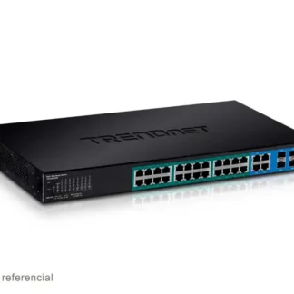 Switch TRENDnet TPE-2840WS 24 Puertos web smart PoE+ Port Gigabit