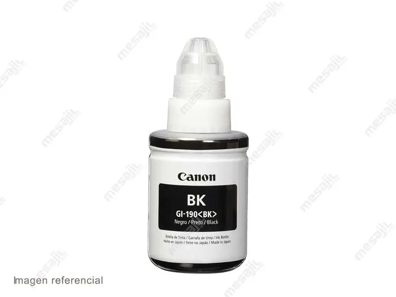 Botella de Tinta Canon GI-190 Black G2100/G3110/G4110 135ml - Imagen 2