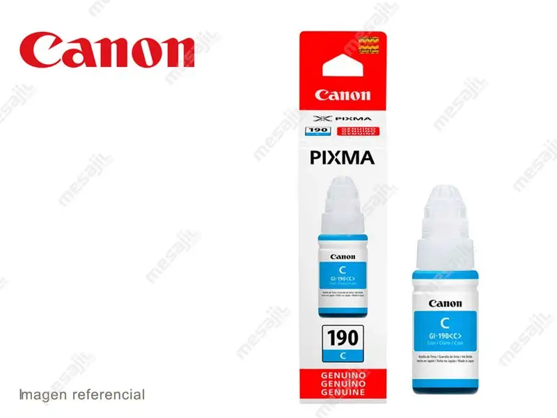 Botella de Tinta Canon GI-190 Cyan G2100/G3110/G4110 70ml