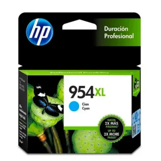 Cartucho de Tinta HP 954XL Cian Original (L0S62AL) Officejet Pro 8210/8710/8720/8730/7740 (1600pgs)