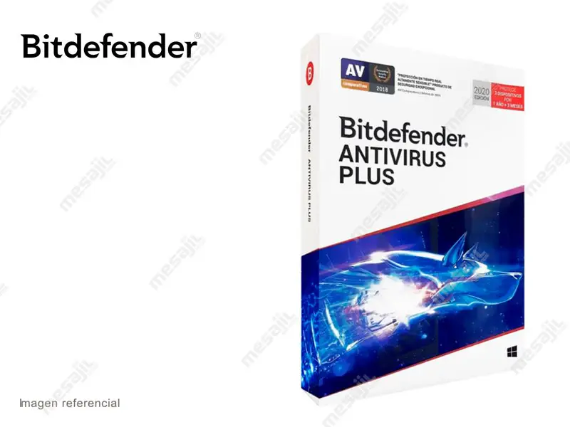 Antivirus Bitdefender Plus para 3PCs x 12 Meses