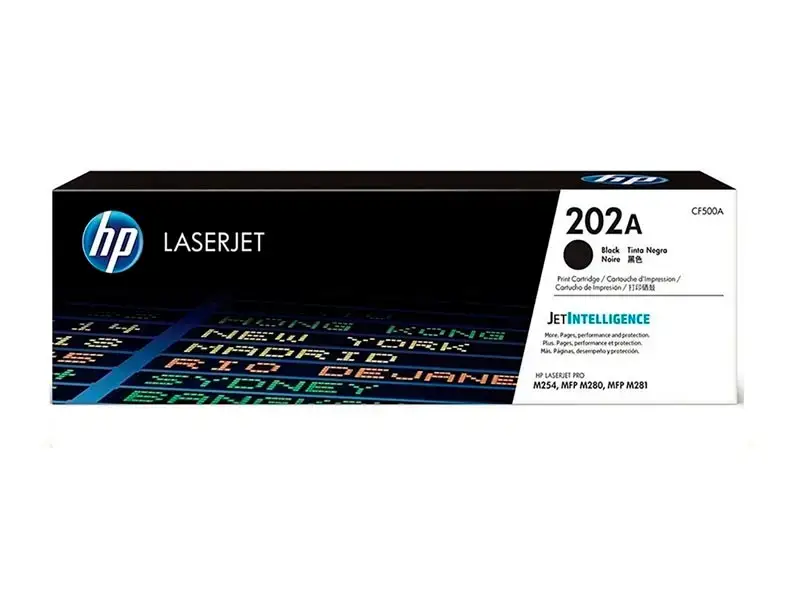 Toner HP 202A CF500A Negro M254dw M281fdw 1400 pag