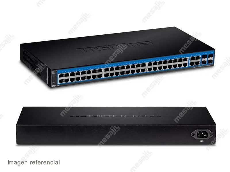 Switch TRENDnet TEG-524WS 52 Puertos Gigabit Port Web Smart - Imagen 2