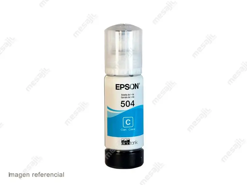 Botella de Tinta Epson T504220 Cyan L4150/L4160/L4260/L6171/L6270 - Imagen 2