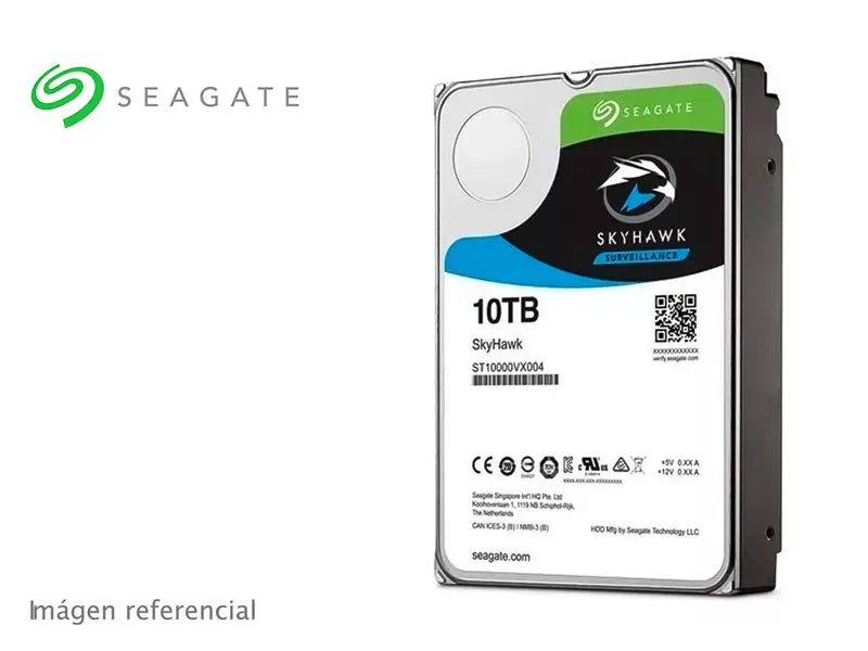 Disco Duro de 10TB Interno Seagate SkyHawf AI Sata3 3.5″ NVR