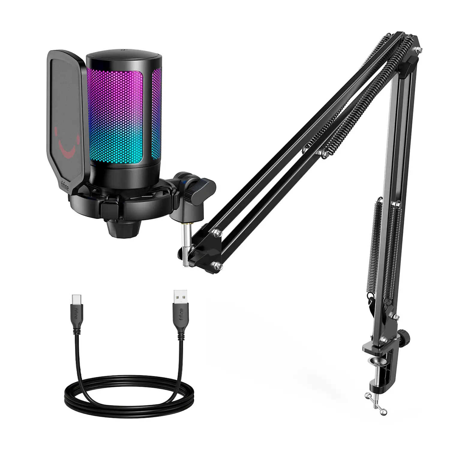 Micrófono Fifine A6T BLACK Soporte de brazo