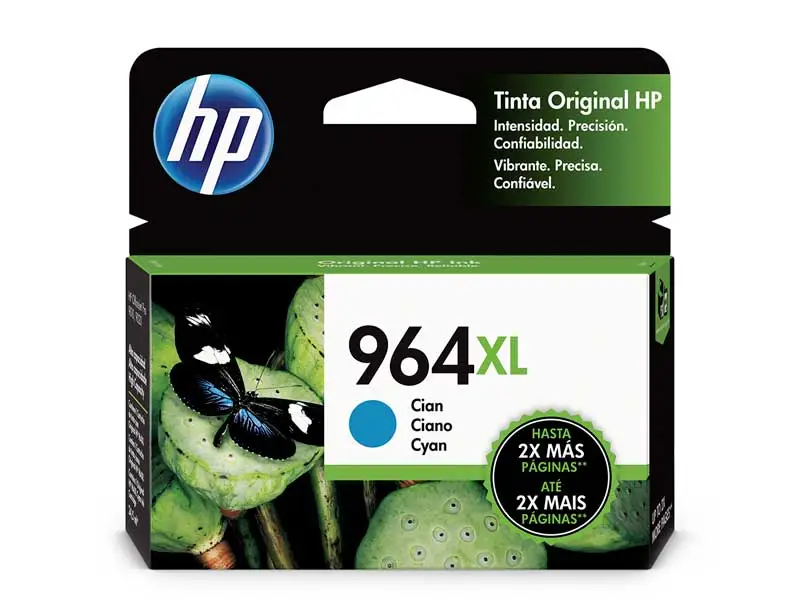 Cartucho de Tinta HP 964XL Cian (3JA54AL) Officejet pro 9010/9020 24,5ml (1600pgs)