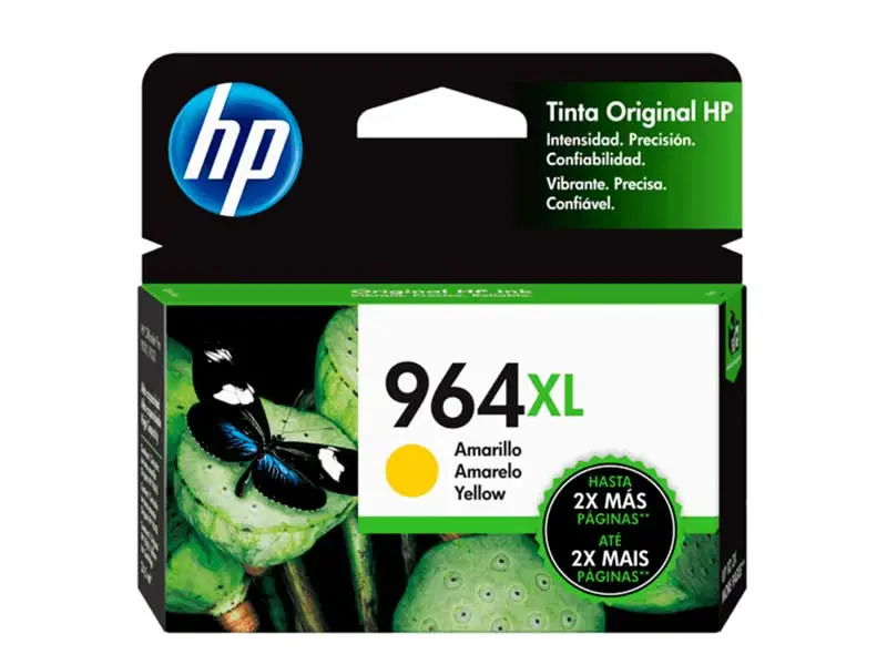 Cartucho de Tinta HP 964XL Amarillo (3JA56AL) Officejet pro 9010/9020 24,5ml (1600pgs)