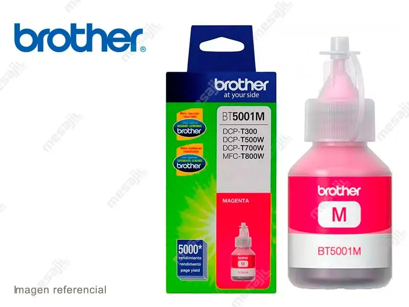 Tinta BROTHER BT5001M Magenta T500W T700W T710W MFC-T800W