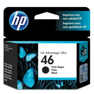Cartucho de Tinta HP 46 Negro Original (CZ637AL) Ultra 2529,4729,5738,5739