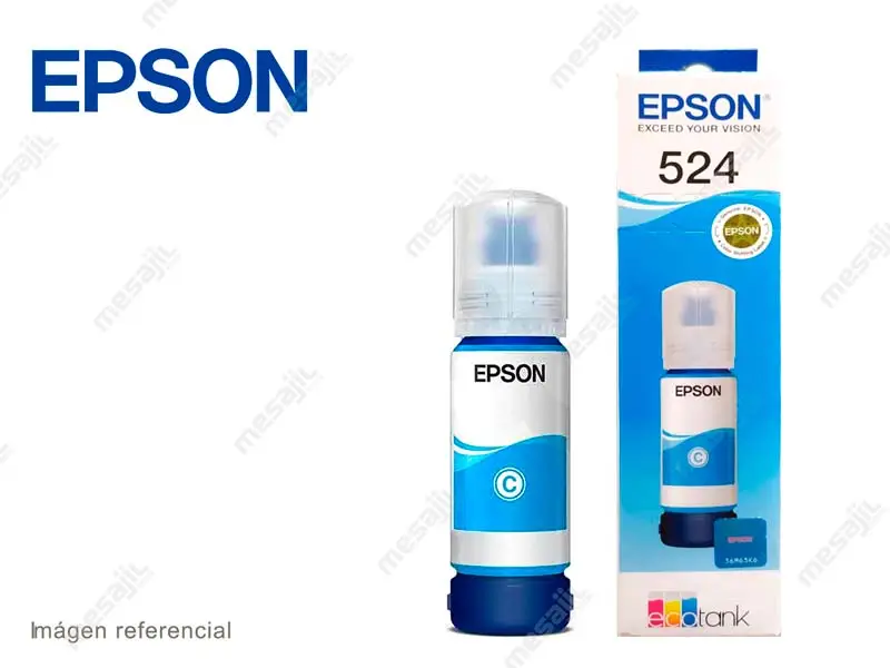 Botella de Tinta Epson T524220 Cyan L6580/ L15150/ L15160