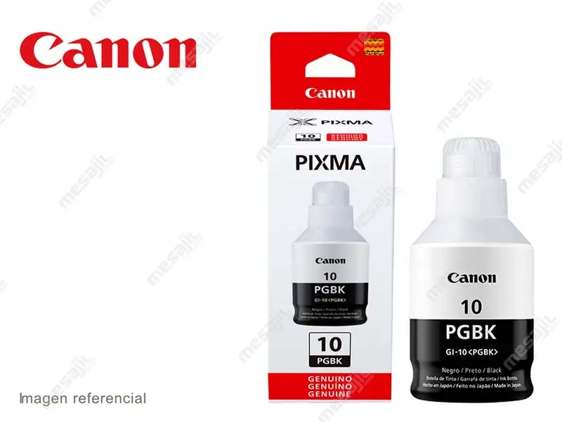 Botella de Tinta Canon GI-10 Negro G5010/G5011/G6010/G6011