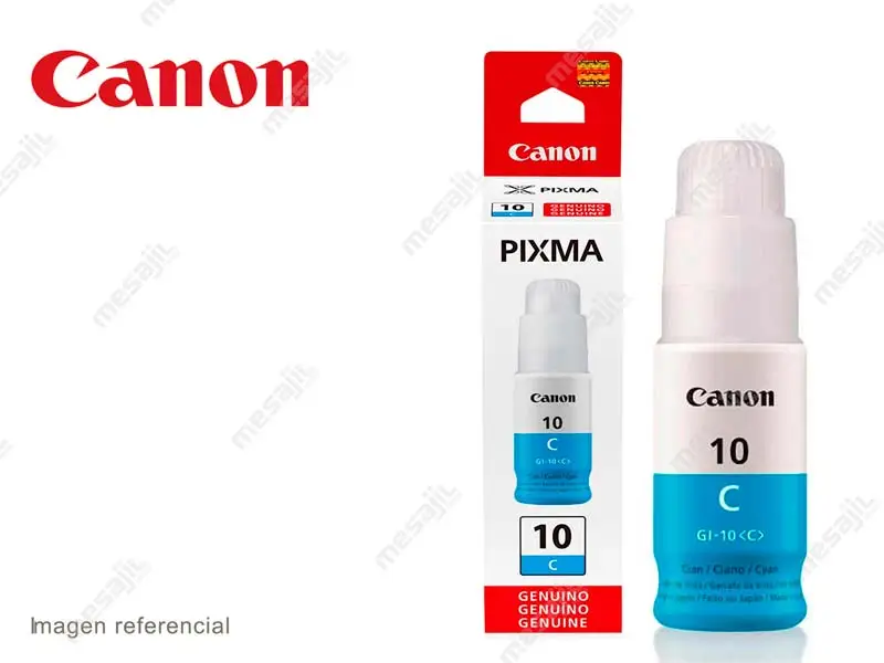 Botella de Tinta Canon GI-10 Cyan G5010/G5011/G6010/G6011