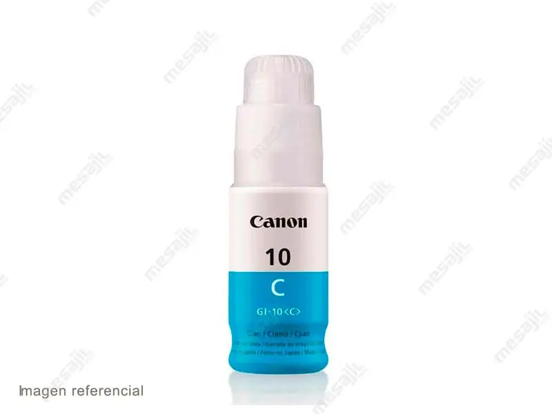Botella de Tinta Canon GI-10 Cyan G5010/G5011/G6010/G6011 - Imagen 2