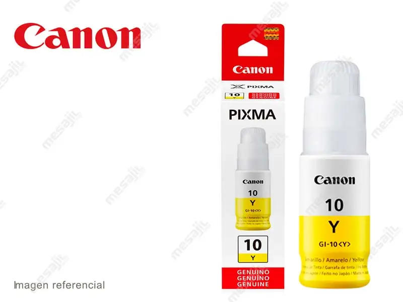 Botella de Tinta Canon GI-10 Amarillo G5010/G5011/G6010/G6011