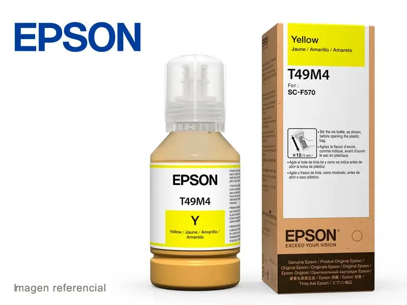 Botella de Tinta Epson T49M420 Yellow Sublimación SureColor F570/F170