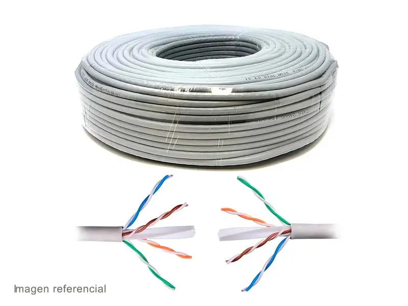 ROLLO DIXON CABLE DE RED CAT.6 9040 4Px24awg LSZH 305m GRIS - Imagen 2
