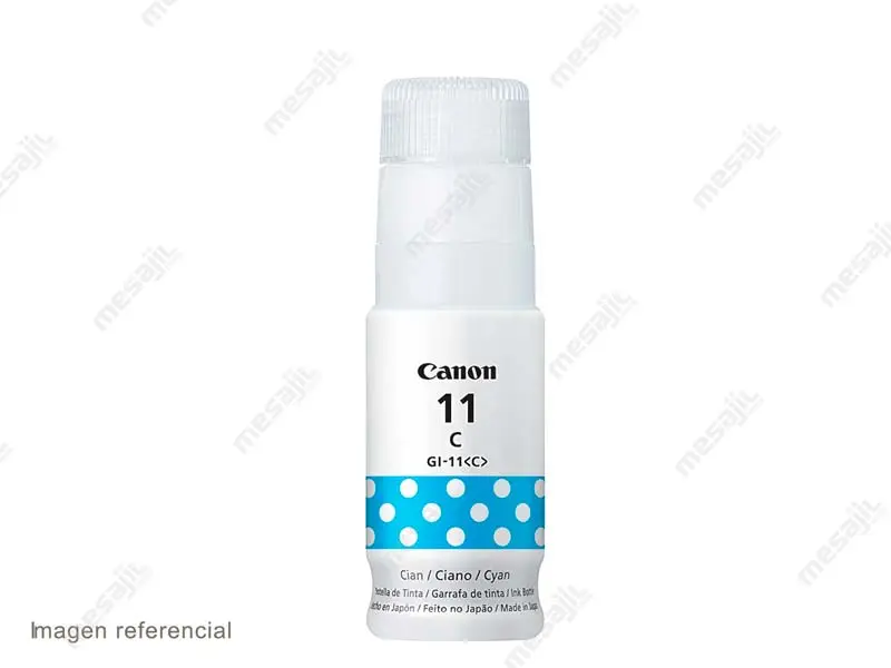Botella de Tinta Canon GI-11 cyan G2160/G3160 70ml - Imagen 2
