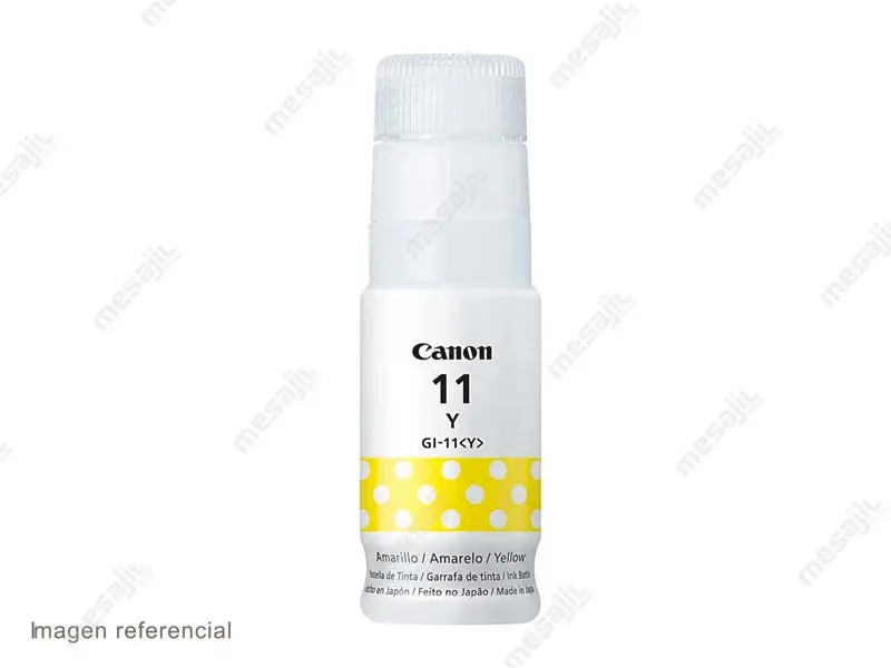 Botella de Tinta Canon GI-11 Yellow G2160/G3160 70ml - Imagen 2