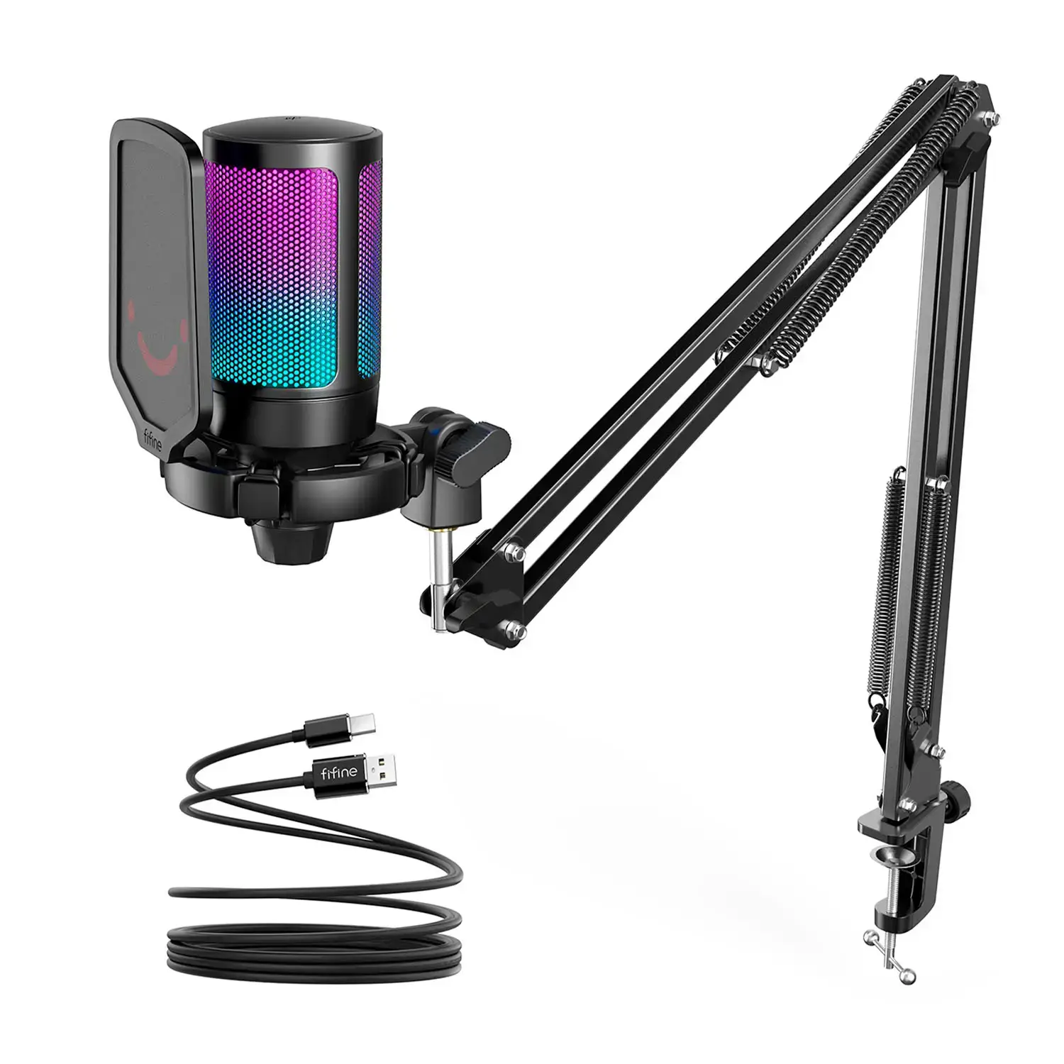 Micrófono Fifine A6T BLACK Soporte de brazo - Imagen 2