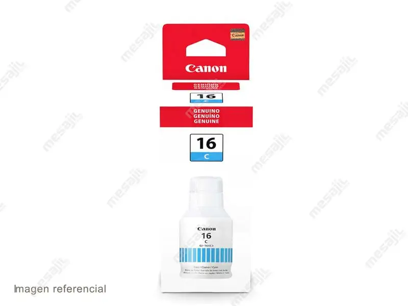 Botella de Tinta Canon GI-16 Cyan GX6010/GX7010 135ml - Imagen 2