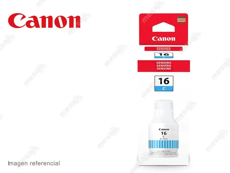 Botella de Tinta Canon GI-16 Cyan GX6010/GX7010 135ml