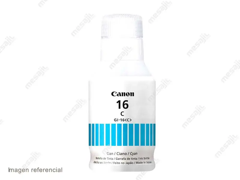 Botella de Tinta Canon GI-16 Cyan GX6010/GX7010 135ml - Imagen 3
