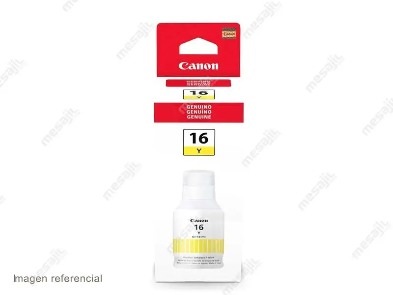 Botella de Tinta Canon GI-16 Yellow GX6010/GX7010 135ml - Imagen 2