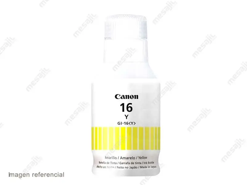 Botella de Tinta Canon GI-16 Yellow GX6010/GX7010 135ml - Imagen 3