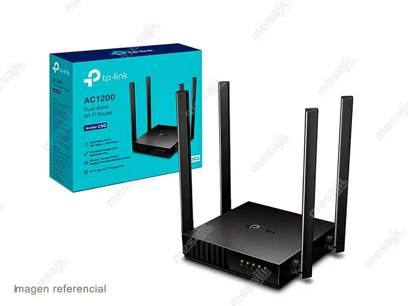 Router TP-Link Archer C50 Wireless AC1200 2Band 4ant. - Imagen 3