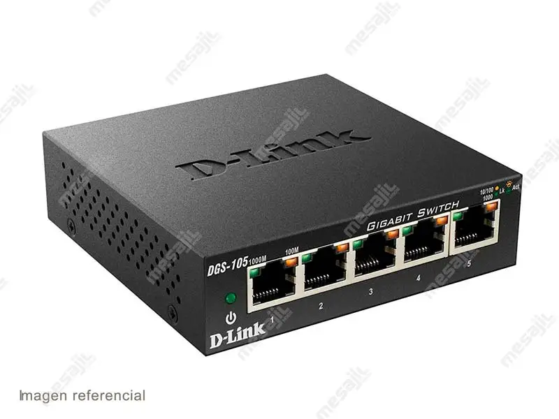 Switch D-Link DGS-105 5 Puertos Gigabit 10/100/1000 Mbps - Imagen 3