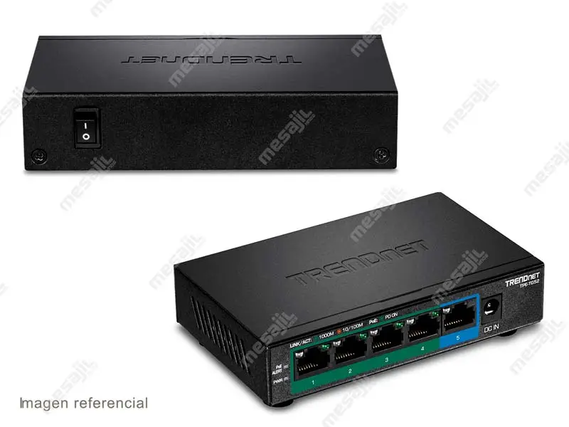 Switch TRENDnet TPE-TG52 5 Puertos Gigabit PoE - Imagen 2