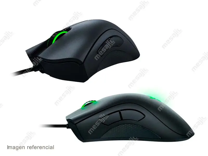 Mouse Gaming Razer Deathadder Essential Green Light Black - Imagen 2