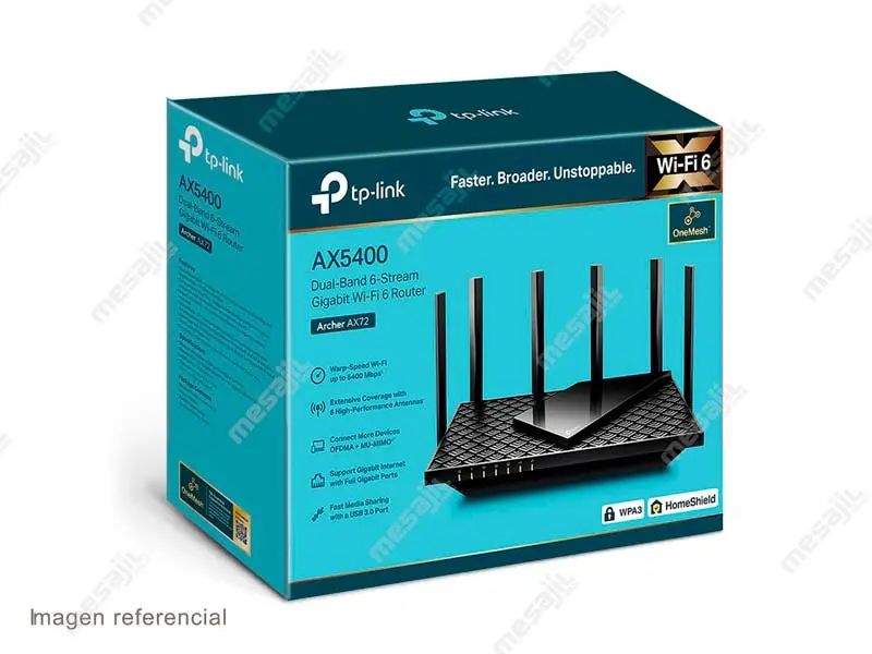 Router TP-Link Archer AX72 AX5400 2Band 6antenas - Imagen 3