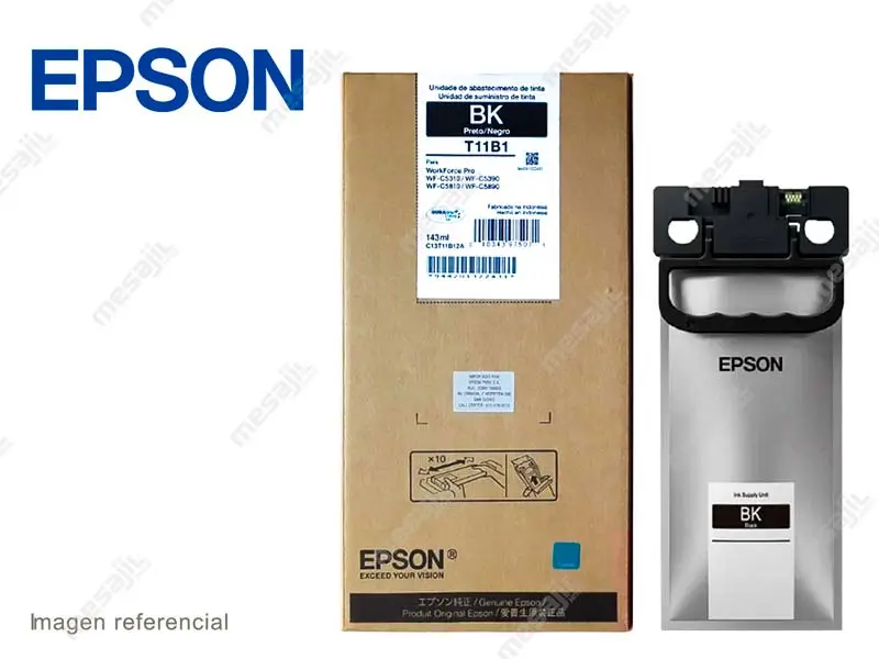 Bolsa de Tinta Epson T11B120 Black WF- C5310/C5390/C5810/C5890 143ML