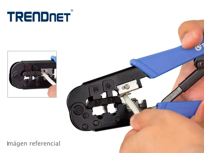 Alicate Punchador TRENDnet TC-CT68 Professional RJ11/RJ45 - Imagen 2