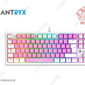 Teclados Gaming Antryx Mecanico TKL Chrome Storm MK840 Pink, Switch Red (AMK-CS840PRE-SP)