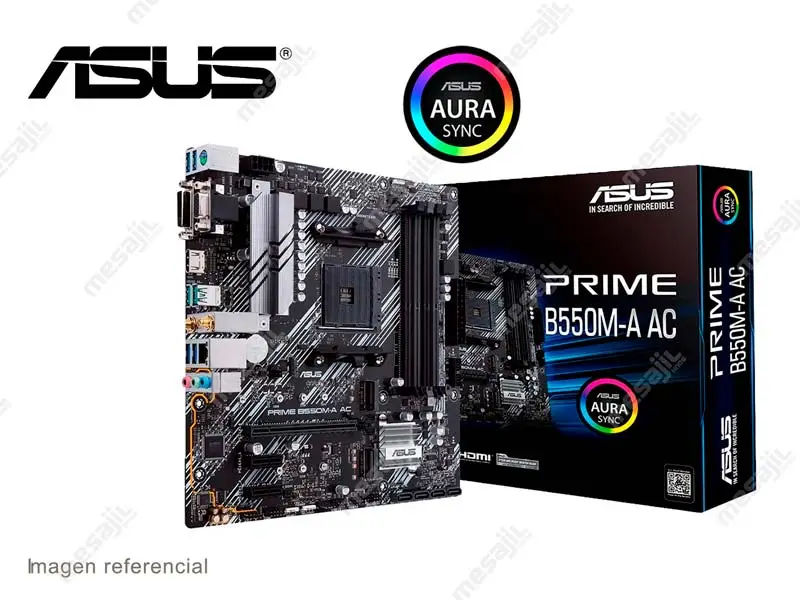 Placa ASUS Prime B550M-A AC AMD AM4 DDR4 HDMI USB 3.2 M.2