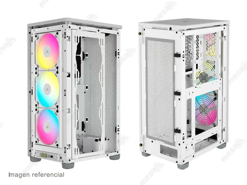 Case Corsair iCUE 2000D RGB AIRFLOW Mini ITX White (CC-9011247-WW) - Imagen 3
