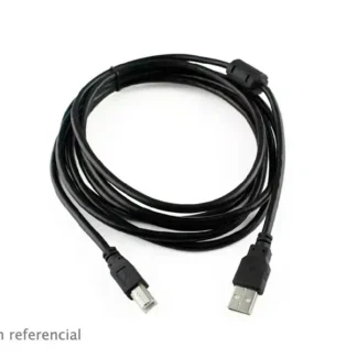 Cable USB-A a USB-B 1.8mts Doble Filtro para Impresora