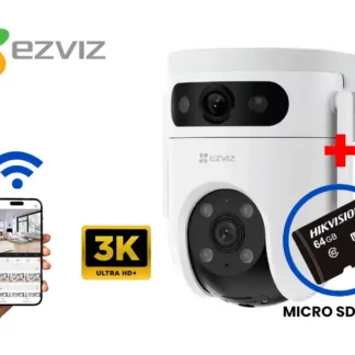 CAM IP H9C PT LENTE DUAL EXTERIOR 10MP + MICRO SD 64GB