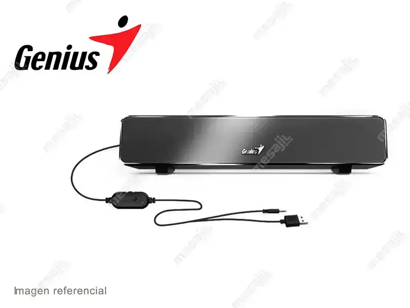 Parlante Genius Sound Bar 100 Mini 6W 3.5mm USB power Black