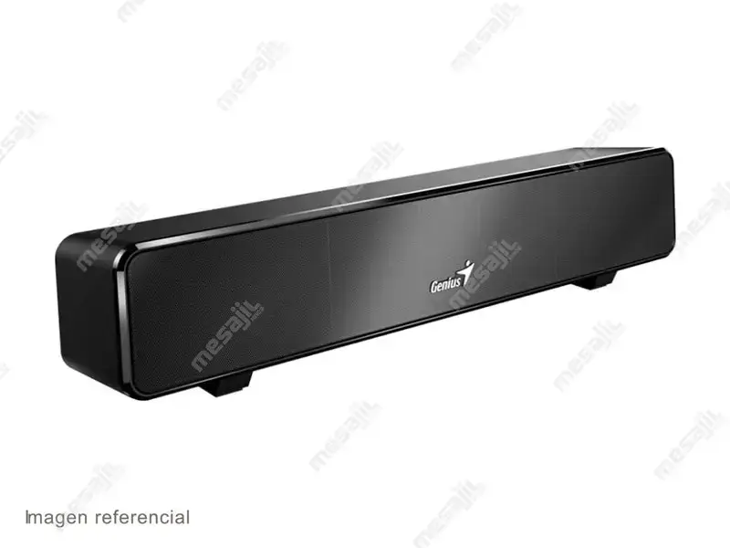 Parlante Genius Sound Bar 100 Mini 6W 3.5mm USB power Black - Imagen 3