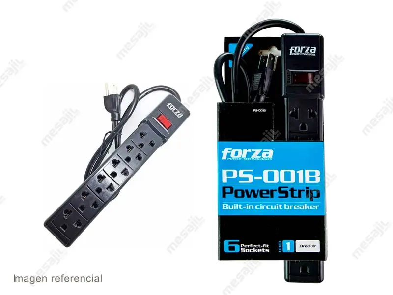 Supresor de Pico Forza PS-001B 6 Tomas - Imagen 3