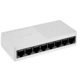 Conmutador Fast Ethernet de plástico de 8 puertos