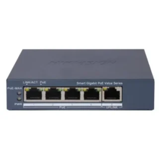 DS-3E1505P-EI/M – SWITCH 4 PUERTOS POE 1 UPLINK – 12VDC/220V (3)